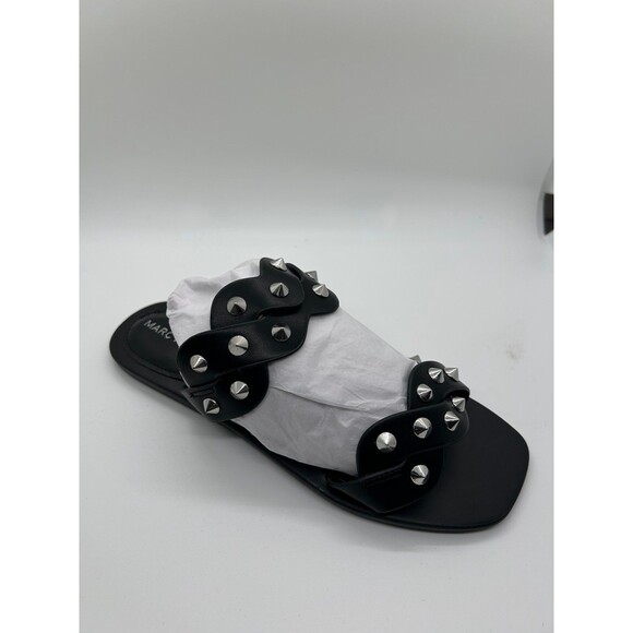 Marc Fisher size 5.5 Black studded leather sandal - Picture 1 of 5